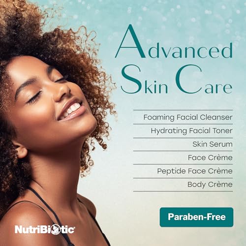 NutriBiotic ? Peptide Face Creme with GSE, 2 Oz | Ultra-Hydrating | Collagen Synthesis Support | with Botanical Extracts & Oils & Vitamin E | Natural Fragrance & Paraben Free (Pack of 2)