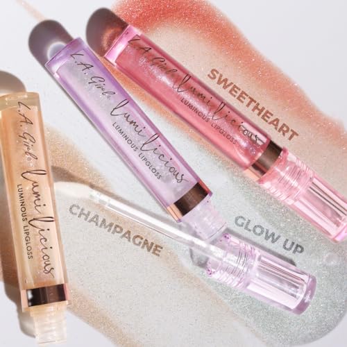 L.A. Girl Lumilicious Luminous Lipgloss, Sweetheart GLG936 (Pack of 2)