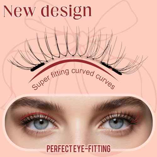 Higu clace Magnetic Eyelashes with Applicator Daily Wear Reusable Magnetic Eyelashes Natural Look No Glue Needed Magnet Lashes Soft with Applicator Easy to Apply and Remove£¨G02)