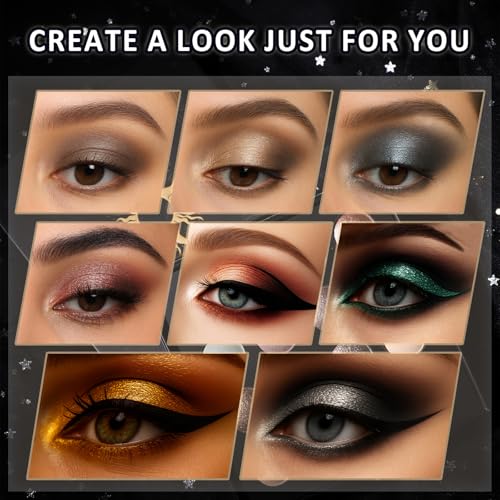 UCANBE 16 Color Eyeshadow Palette with 15 Brushes - Matte & Shimmer