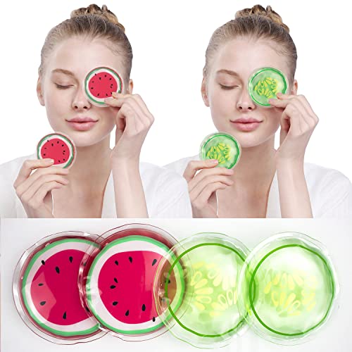 Reusable Hot Cold Eye Pads for Puffiness Relief (4 Pack)
