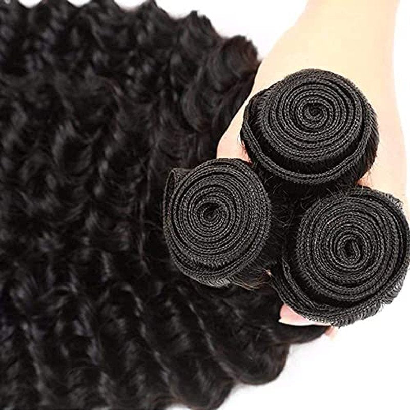 Deep Wave Human Hair Bundles 12 14 16 Inch 300g
