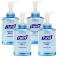 PURELL Brand HEALTHY SOAP Gentle & Free Foam, Fragrance-Free, 17.4 fl oz Hand Soap Table Top Pump Bottle (Pack of 4) - 5016-04