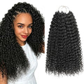 Deep Wave Crochet Hair 14" 100g Human Hair 80 Strands