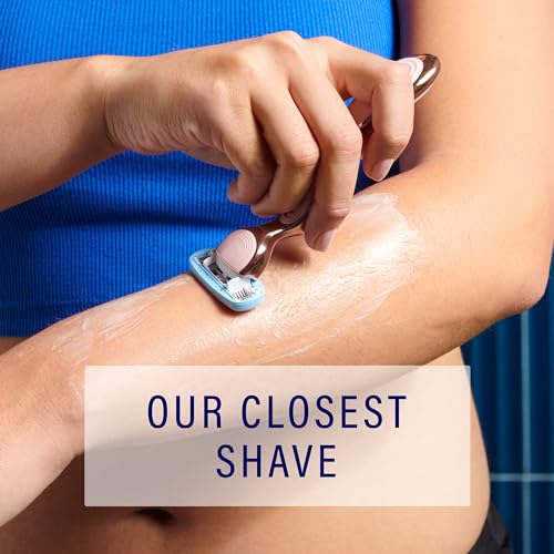 Schick Hydro Silk Rose Gold Metal Razor for Women | Womens Razors, 5-Blade Razors for Women, Includes 1 Womens Razor Handle & 2 Refills
