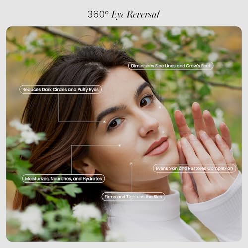 Supreme Eye Reversal Cr?me ? Anti Aging Eye Cream for Dark Circles, Puffiness, and Fine Lines ? Peptide-Infused Hydrating Formula with Caffeine, Green Tea, and Hyaluronic Acid ? 0.5 fl oz