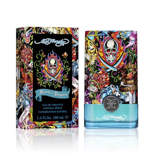 ED HARDY Hearts & Daggers Eau de Toilette for Men, 3.4 oz