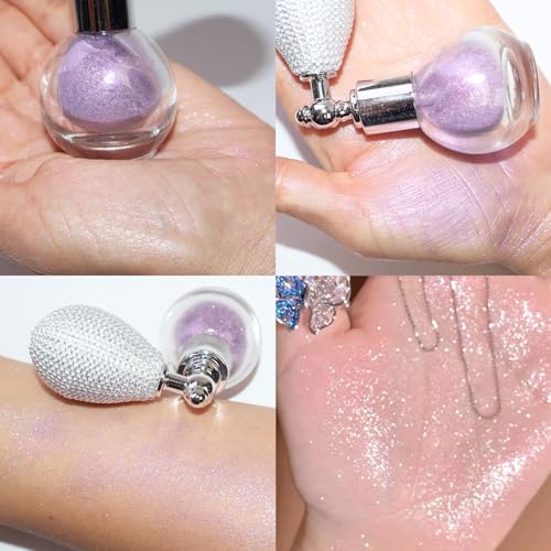 Shimmer Body Highlighter Powder Spray – Air Cushion Glitter