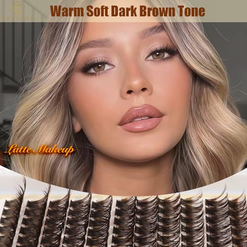 Dark Brown Lash Clusters 60D - DIY Eyelash Extensions 10-16mm