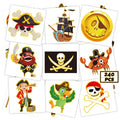 Winthrop 240 Pcs Pirate Temporary Tattoos with Glitter Designs