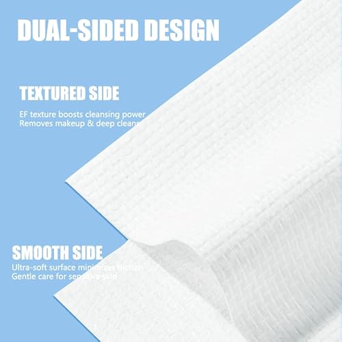 Disposable Face Towels 10"¡¿12" Makeup Remover and Clean Soft and Thick Dry Wipes Facial Tissue XL Towelettes 600 Count
