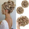 SARLA Messy Hair Bun Scrunchies - 2PC Wavy Updo Extensions