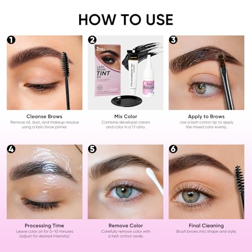 2CHILL Eyelash & Eyebrow Tinting Kit - Professional Salon Results