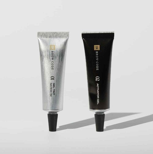 Brow Tint Kit - Dark Brown - Richly Pigmented Gel Tint, Fast-Acting, 6 Week Colour Retention