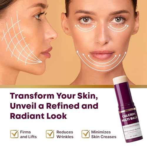 Layla Mae Calcium Volume Multi Balm Stick - Anti-Wrinkle Face Lift Firming & Tightener Skincare - Wrinkles Smooth Skin Eye Lip & Neck Care Hydrating Moisturizing Multi-Balm with Collagen