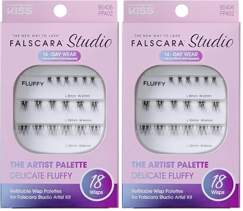 FALSCARA Studio Lash Extension Kit, 18 Stackable Clusters