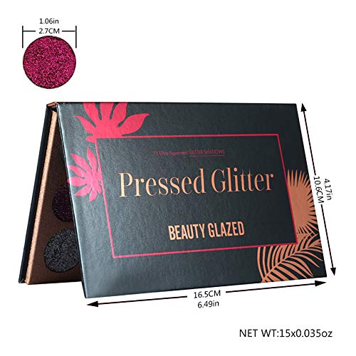 BestLand 15 Colors Glitter Eyeshadow Palette Waterproof