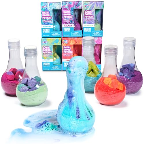 Tub Works Kids Bath Bomb Potion 6 Pack | Fizzing Bath Toys