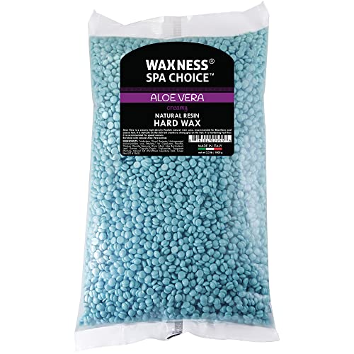 Waxness Spa Choice Aloe Vera Hard Wax Beads 2.2 lb / 1 kg Pack of 2