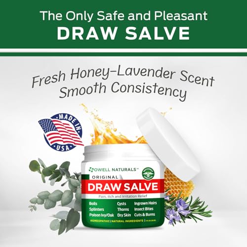 Owell Naturals Drawing Salve Ointment for Boils & Cystic Acne