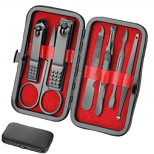 Aceoce 7-Piece Manicure Set with Stainless Steel Nail Clippers