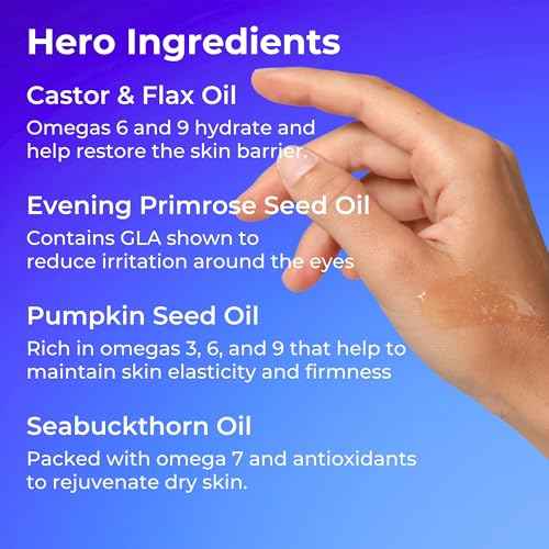 Restorative Under Eye Balm - Optometrist & Dermatologist Recommended - Anti-Aging with Moisturizing Omegas - Reduces Dryness & Smooths Fine Lines - All Natural, Fragrance-Free, Non-Comedogenic