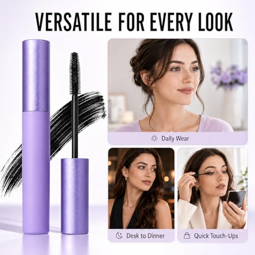 Everlove Waterproof Mascara for Mature Women - Lengthening & Smudge-Resistant
