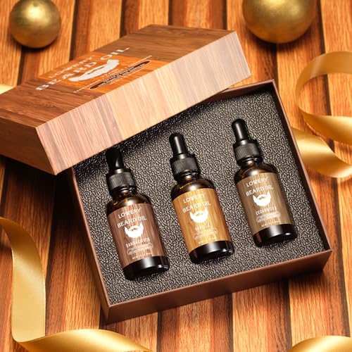 Beard Oil for Men ? Sandalwood, Vanilla & Cedarwood Natural Mens Beard Oil Kit with Argan & Jojoba Oil - Beard Softener & Deeply Moisturizer Adding a Natural Shine, Grooming Kit Beard Care for Him