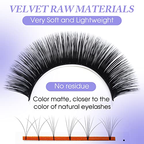 Easy Fan Volume Lashes D Curl 0.07mm 14-20mm Mixed