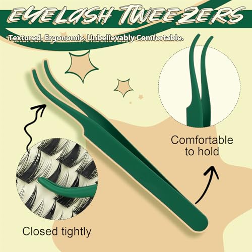 KEYYOU Manga Lash Clusters Kit 8-18mm Eyelash Clusters Kit DIY Lash Extension Natural Fairy Cluster Lashes 144pcs with Lash Bond Seal Remover Applicator Soft Thin Band(Faye)