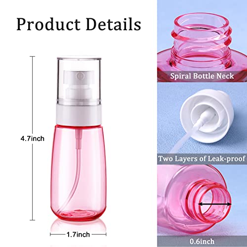 Cosywell Travel Spray Bottle TSA Approved 2oz Fine Mist (3 Pack)