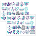 144 Piece Suicide Awareness Temporary Tattoos Bulk Pack