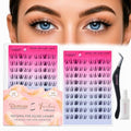 Pre-Glued Y-Shape Lash Clusters 9-16mm D Curl Self Adhesive