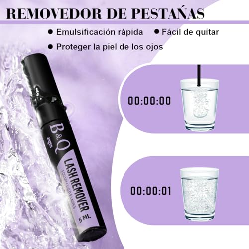 B&Q Lash Clusters Kit 280PCS Eyelash Clusters Kit,30D 40D D 9-16MIX Individual Lash Comfortable Eyelash Extension Set, Classic Look with Bond and Seal Waterproof, Remover DIY at Home(Set,30D+40D)