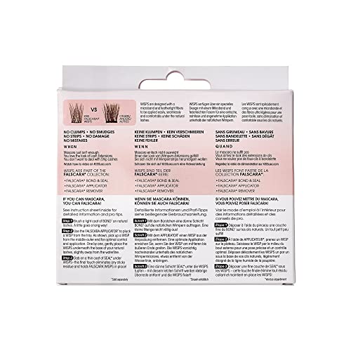 KISS Falscara DIY Eyelash Extensions - Reusable Lash Wisps Pack of 10