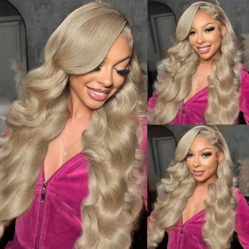 Ash Blonde Body Wave Human Hair Bundles 20 22 24 Inch