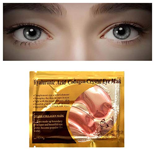 Jakuva Under Eye Patches 30 Pairs Collagen Eye Masks Eye Patches for Dark Circles and Puffy Eyes, Reduce Wrinkles, Gel Eye Mask Skincare for Moisturizing, Eye Bags Treatment, Pink
