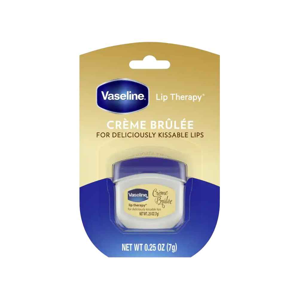Vaseline Lip Therapy Lip Balm, Creme Brulee 0.25 oz (Pack of 10)