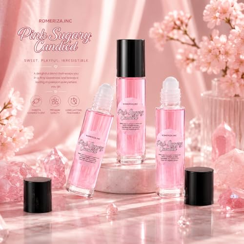 Pink Sugary Candied Body Oil Perfume 10ml Roll-On