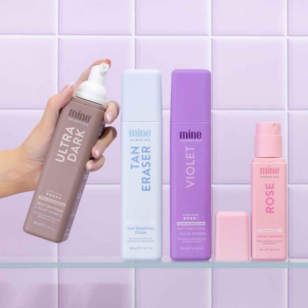 Minetan Self Tan Eraser Foam | Tanning Removal Foam | Prep & Prime the Skin | an Even, Smooth, Clean Finish, 5 Minute Application, Fake Spray Tan Remover Mousse, Face & Body, Vegan | 6.7 Fl Oz