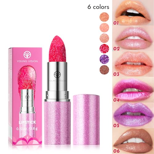 Glam Glow Chameleon Lipstick Set – 3 Color-Shifting Shades