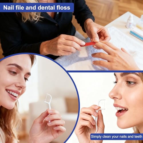 Vanity Kits Bulk, Hotel Vanity Individual Packaging, Vanity Kit With Cotton Pads, Cotton Swabs, Dental Floss And Nail File, Suitable For Travel, Hotels, Home (200 pcs)