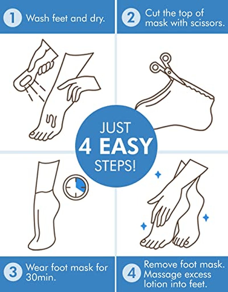 DERMAL Moistfull Silky Foot and Hand Mask Set - 6 Pack
