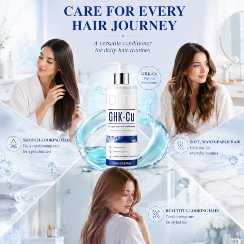GHK-Cu Copper Peptide Hair Conditioner for Damaged Hair - Strength & Repair