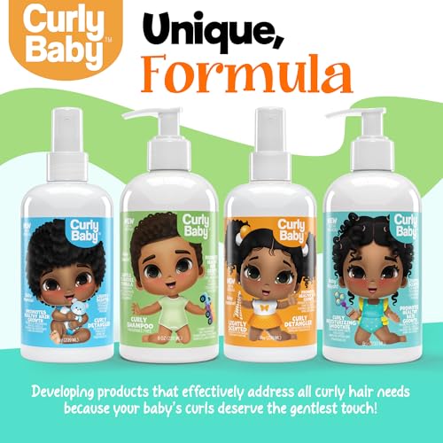 CurlyBaby Leave-In Conditioner - Curly Moisturizing Smoothie, 8oz