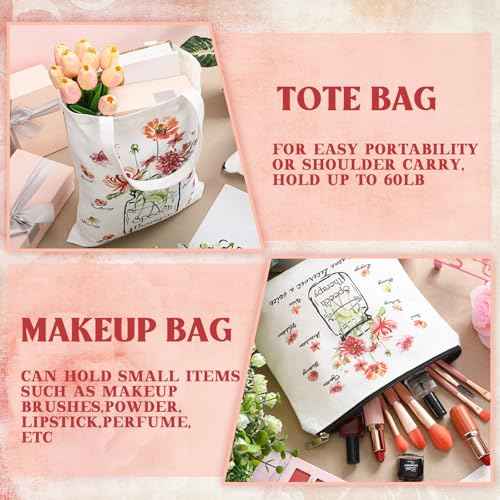 2 Pcs Christmas Speech Therapy Gifts Speech Language Pathologist Tote Bag with Cosmetic Bag Christmas Occupational Therapy Appreciation Gifts for Women St Slp Assistant Therapist