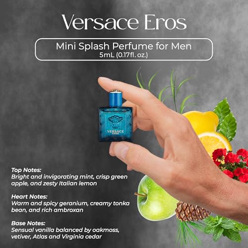 Versace 4-Piece Men's Mini Cologne Gift Set - Travel Fragrance Sampler