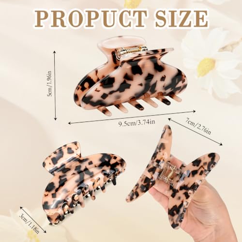 Leopard Claw Clip Medium - Non-Slip Acrylic Hair Clip