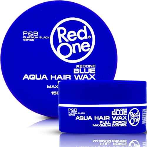 Redone Hair Styling Wax Blue 150ml | Ultra Strong Hold Gel Wax for Men & Women | Bubblegum Scent | Long Lasting High Shine Hair Wax | Professional Edge Control & Wet Look Styling Pomade