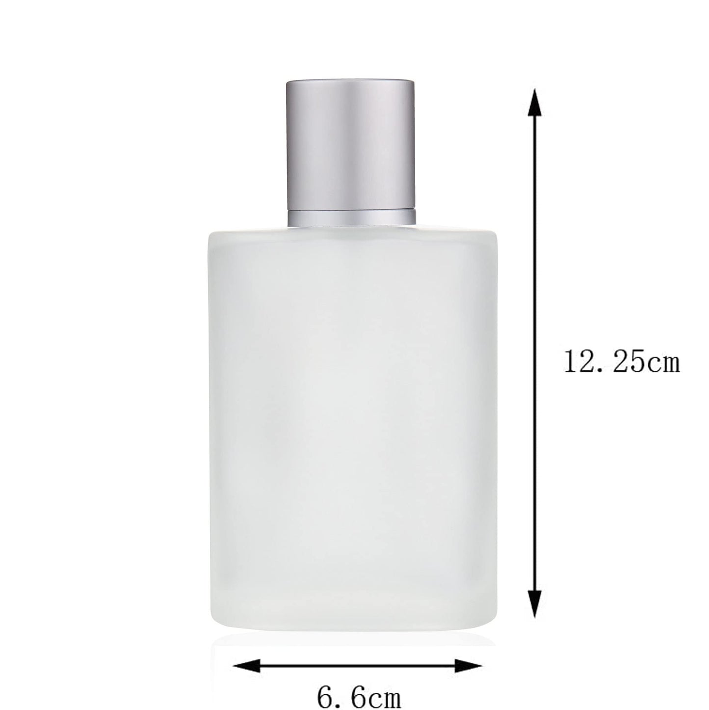 JJKMALL 100ML 3.4OZ Refillable Spray Perfume Bottles large cosmetic Fine Mist Atomizer Empty Frosted Clear Glass Essential Oil Container for Travel Makeup Party Refill tool